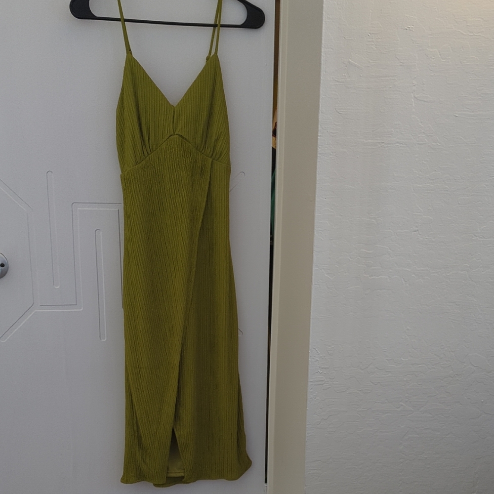 Lulu's Olive Green Maxi Dress - Never Worn